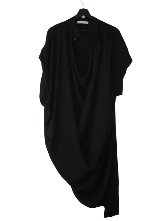 LIVIANA CONTI DRAPED ASYMMETRICAL DRESS