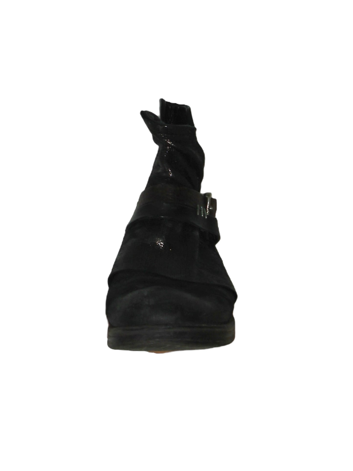 AS98 REFLECT LEATHER BELTED BOOTS