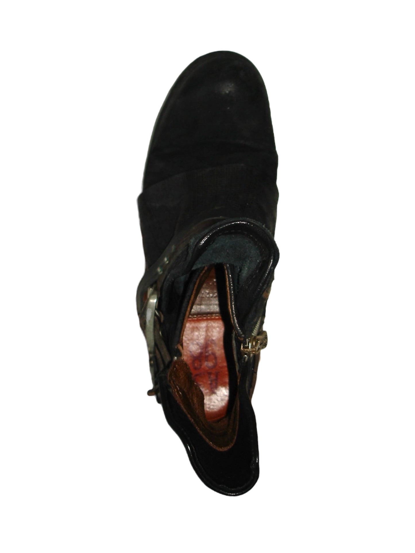 AS98 REFLECT LEATHER BELTED BOOTS