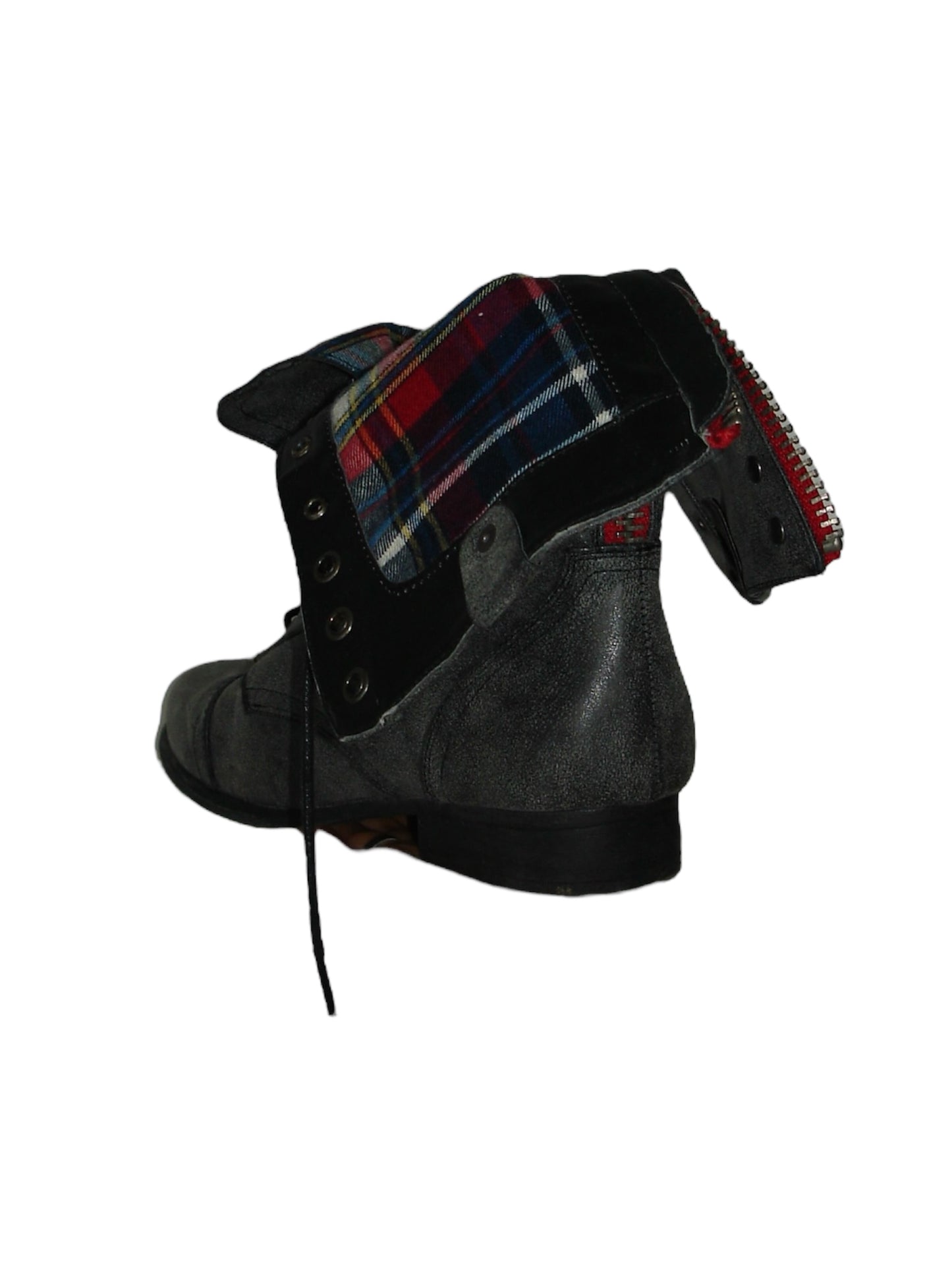 MADDEN GIRL REVERSIBLE TARTAN BOOTS