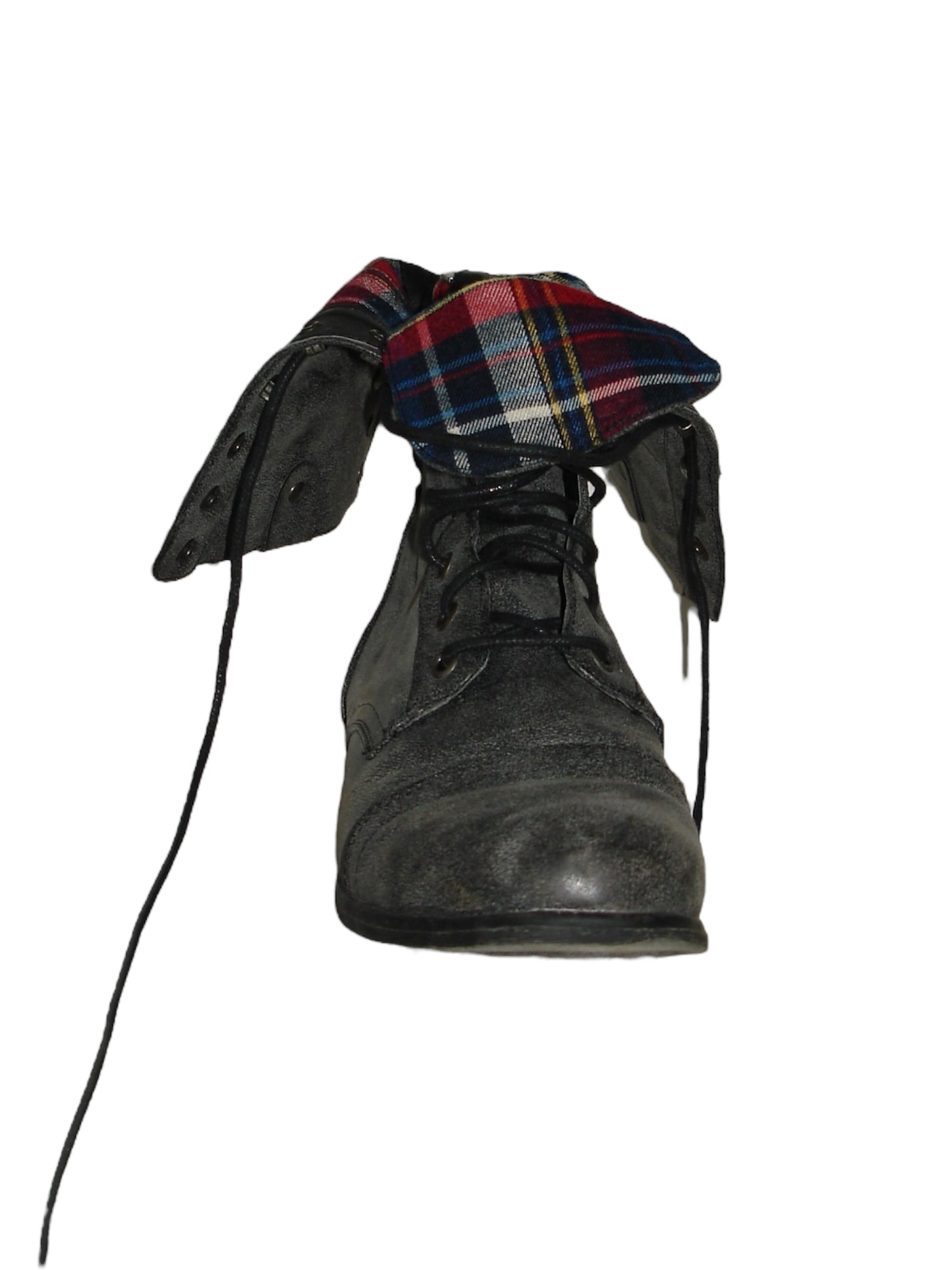 MADDEN GIRL REVERSIBLE TARTAN BOOTS