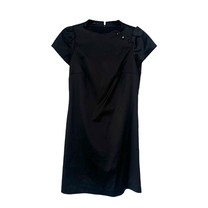 GRIFONI SATIN DOLL BLACK DRESS