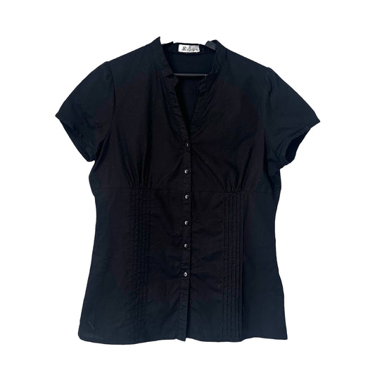 WOMAN BLACK PIN UP BLOUSE