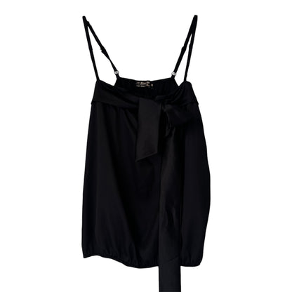 RINASCIMENTO BLACK SATIN TOP