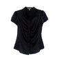 BLACK SATIN BLOUSE