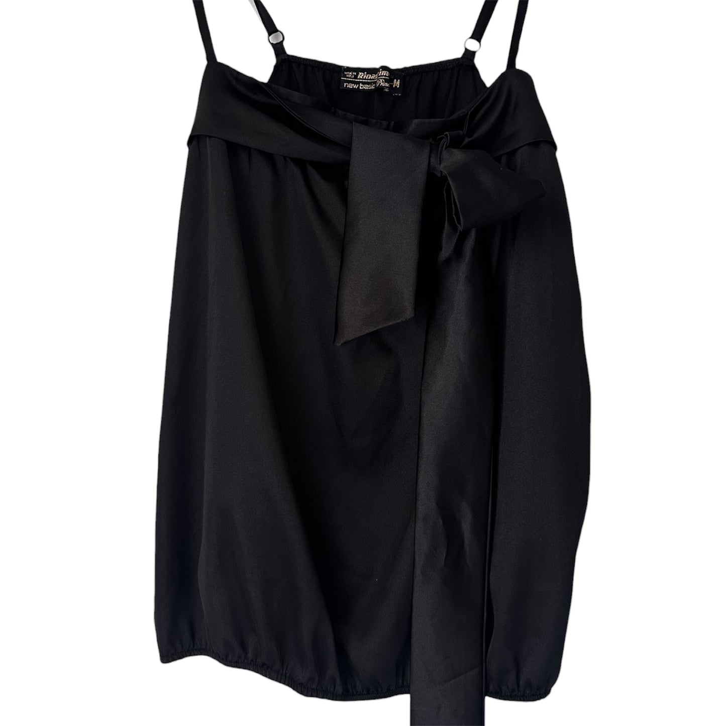 RINASCIMENTO BLACK SATIN TOP