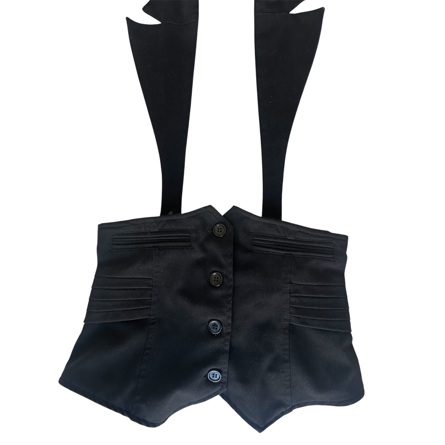 BLACK BELT CORSET JACKET TOP
