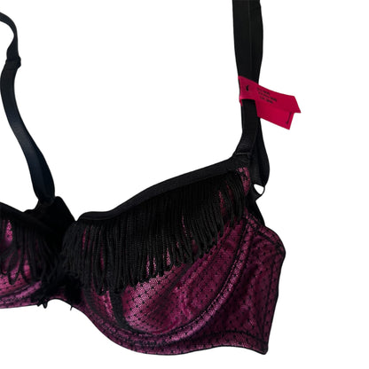 CHRISTIAN LACROIX LACE AND FRIGE BRA