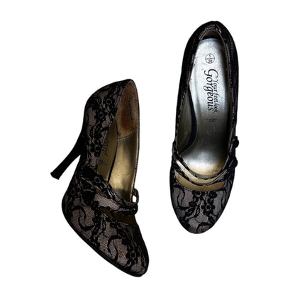 LACE 50s STYLE PIN UP HEELS