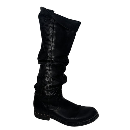 AS98 FASHION NOT VICTIM LEATHER BOOTS