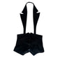 BLACK BELT CORSET JACKET TOP