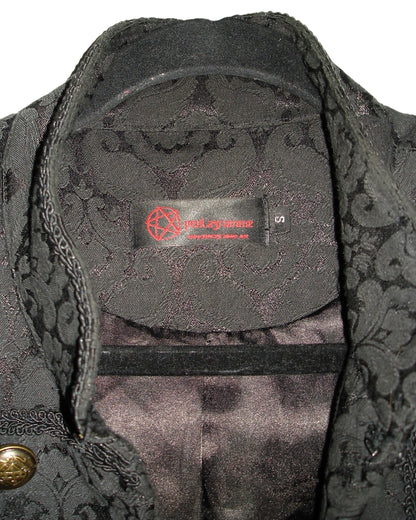 PENTAGRAMME EMBROIDERED GOTHIC COAT