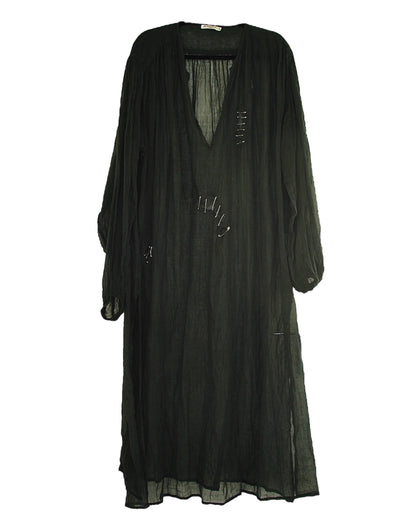 MES DEMOISELLES UPCYCLING SAFETY PIN MAXI DRESS