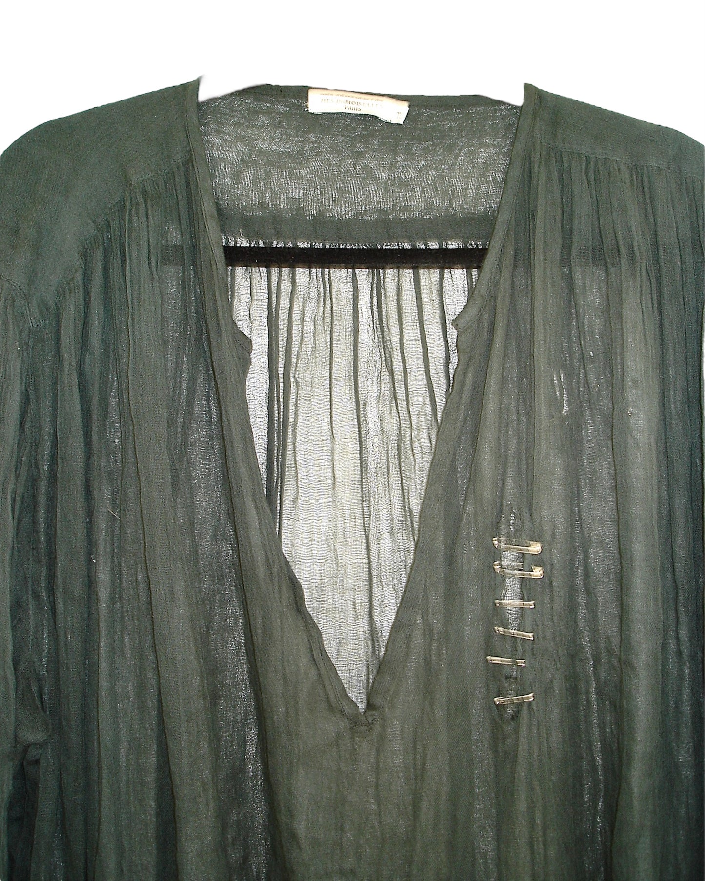 MES DEMOISELLES UPCYCLING SAFETY PIN MAXI DRESS