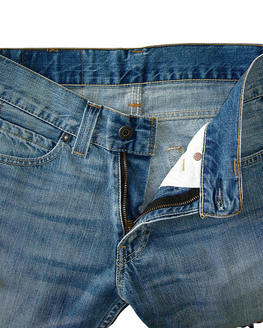 LEVI'S 506 RIPPED W SAFETY PINS JEANS