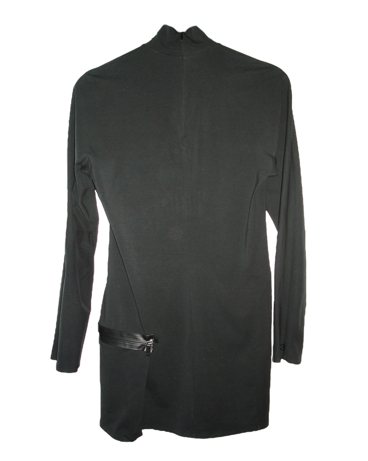 Y-3 ADIDAS YOHJI YAMAMOTO LONG SLEEVE T SHIRT W ZIPPER