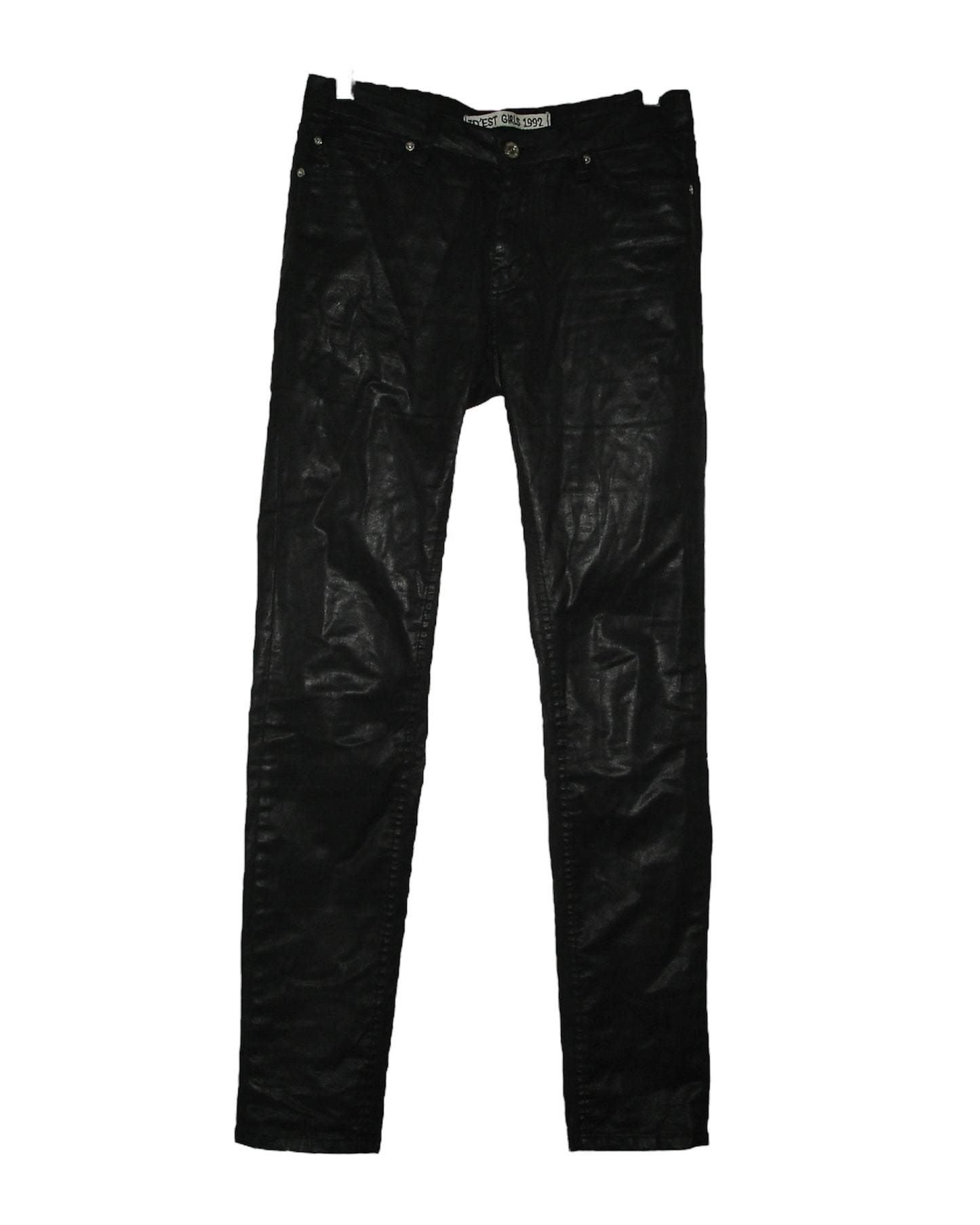 ID'EST GIRLS 1992 SKINNY COATED / OILED PANTS