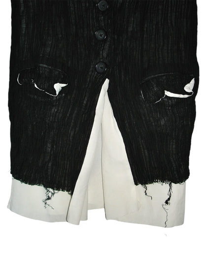 UNIQUE UNSTRUCTURED DOUBLE SHIRT