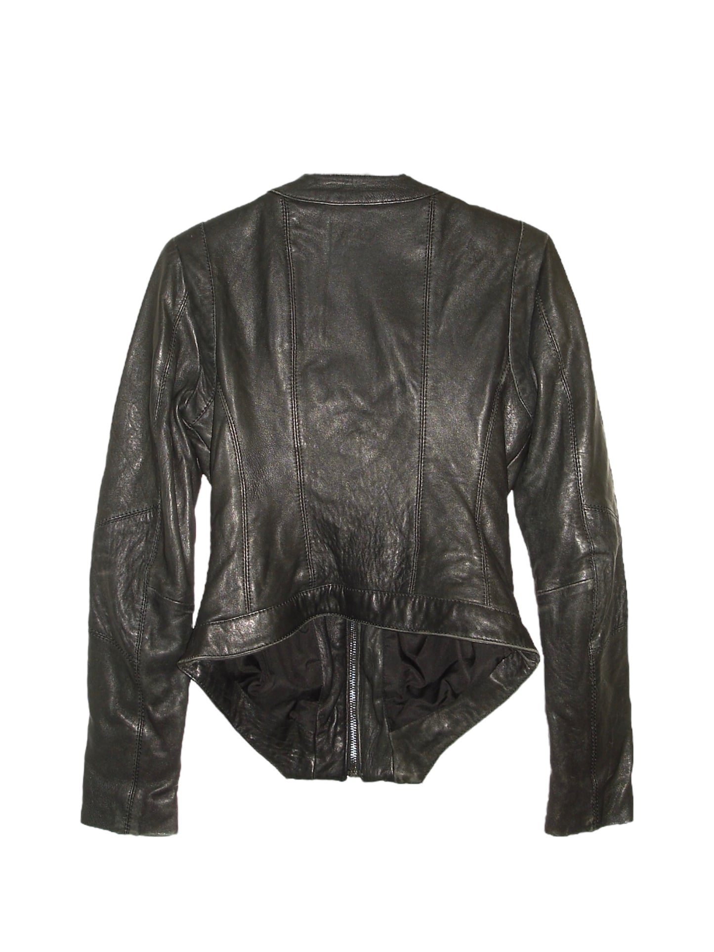 M SOUITDS STRUCTURED LEATHER SKINNY JACKET