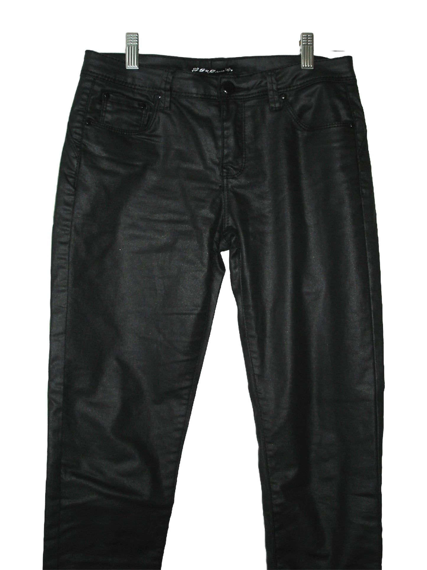 SKINNY COITED / OILED PANTS