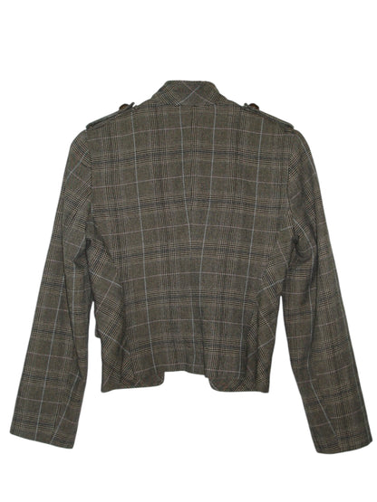 VINTAGE TARTAN MILITARY JACKET