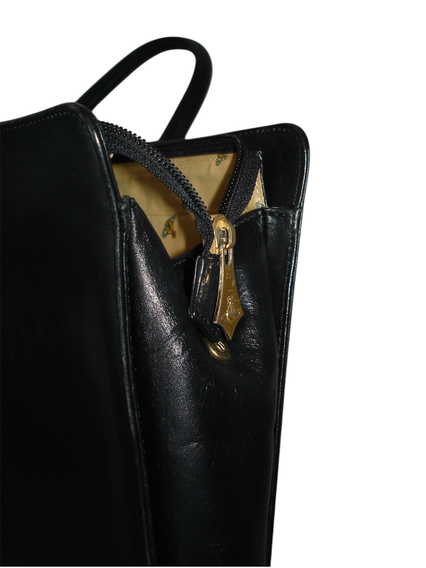 VIVIENNE WESTWOOD LEATHER BRIEFCASE BAG