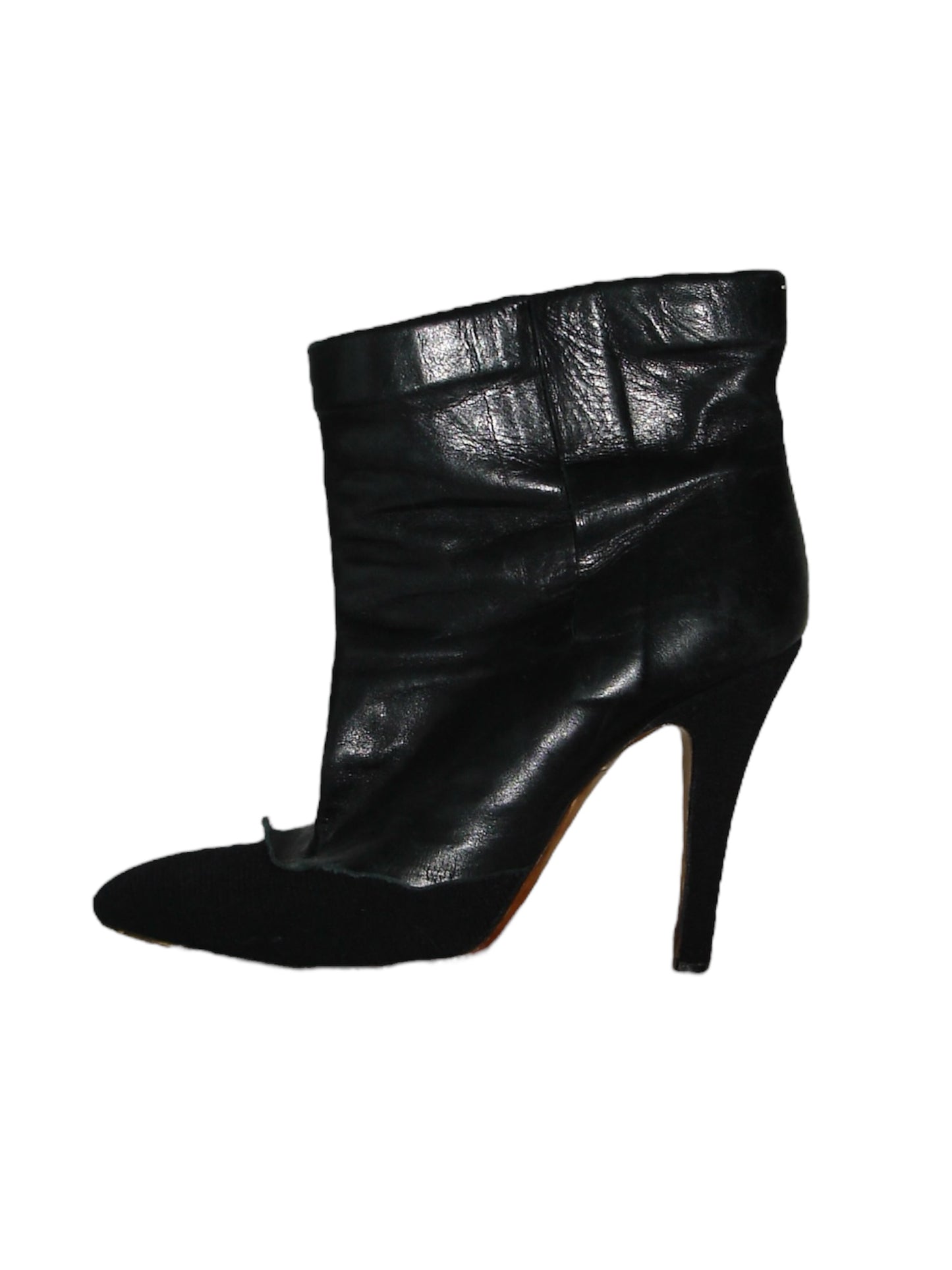MAISON MARGIELA TORN LEATHER HEELS BOOTS