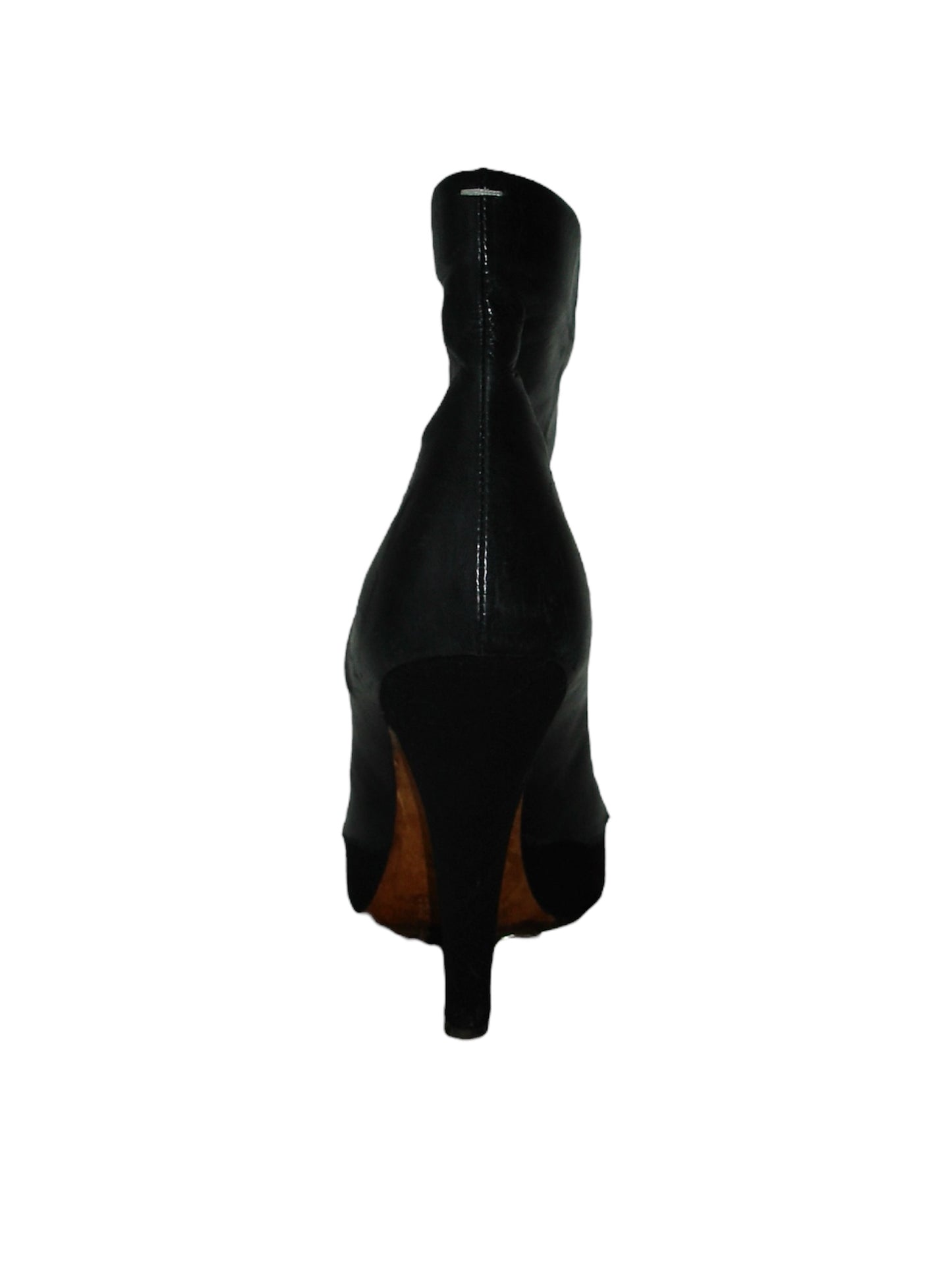 MAISON MARGIELA TORN LEATHER HEELS BOOTS