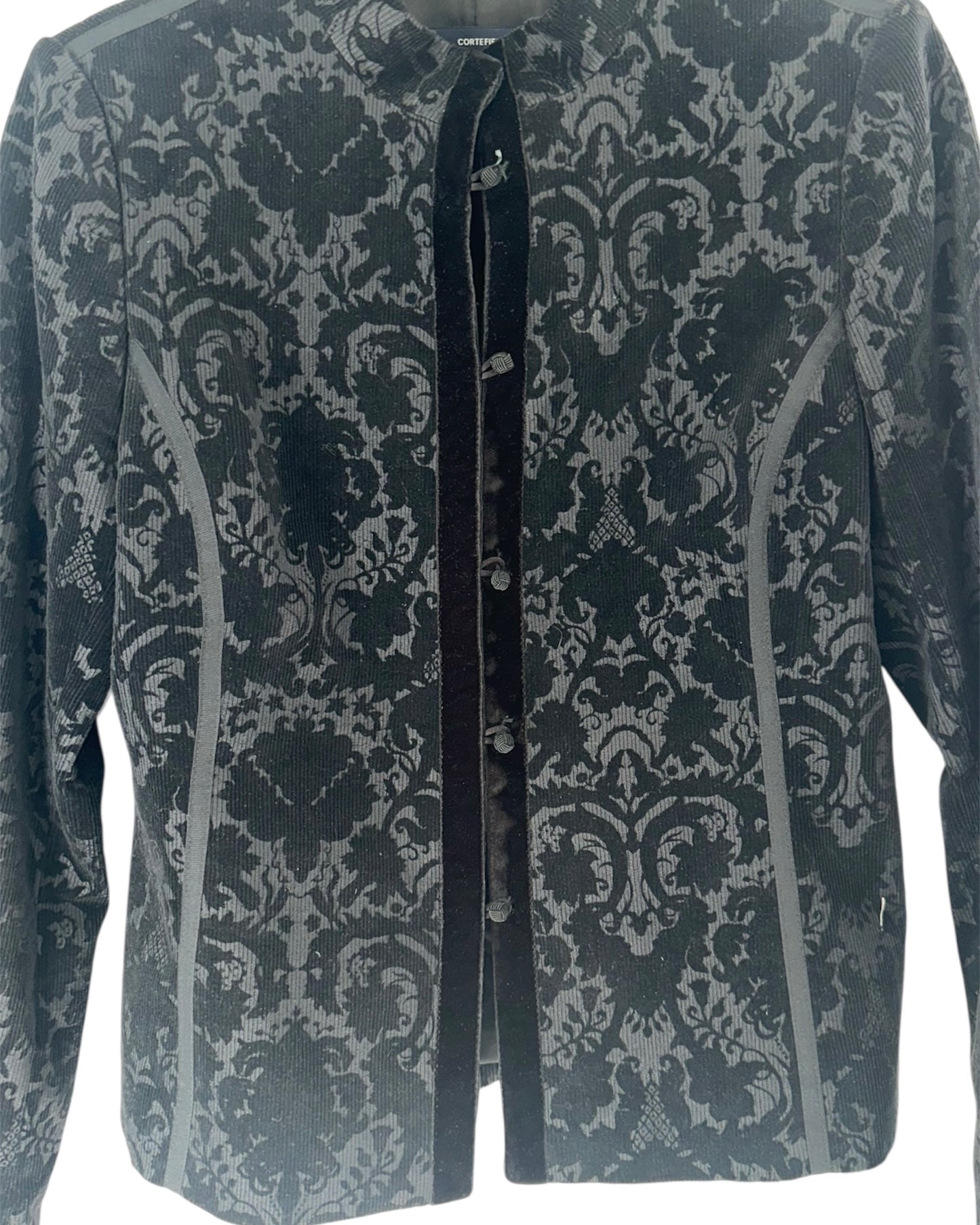 CORTEFIEL EMBROIDERED VELVET JACKET