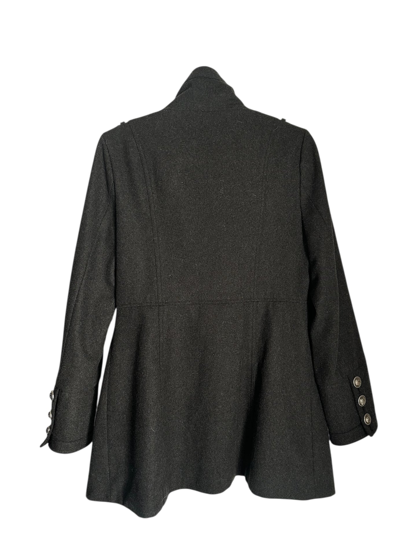 VINTAGE FOREVER 21 MILITARY GREY COAT