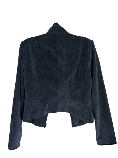 VINTAGE BLUE ROMANTIC VELVET JACKET