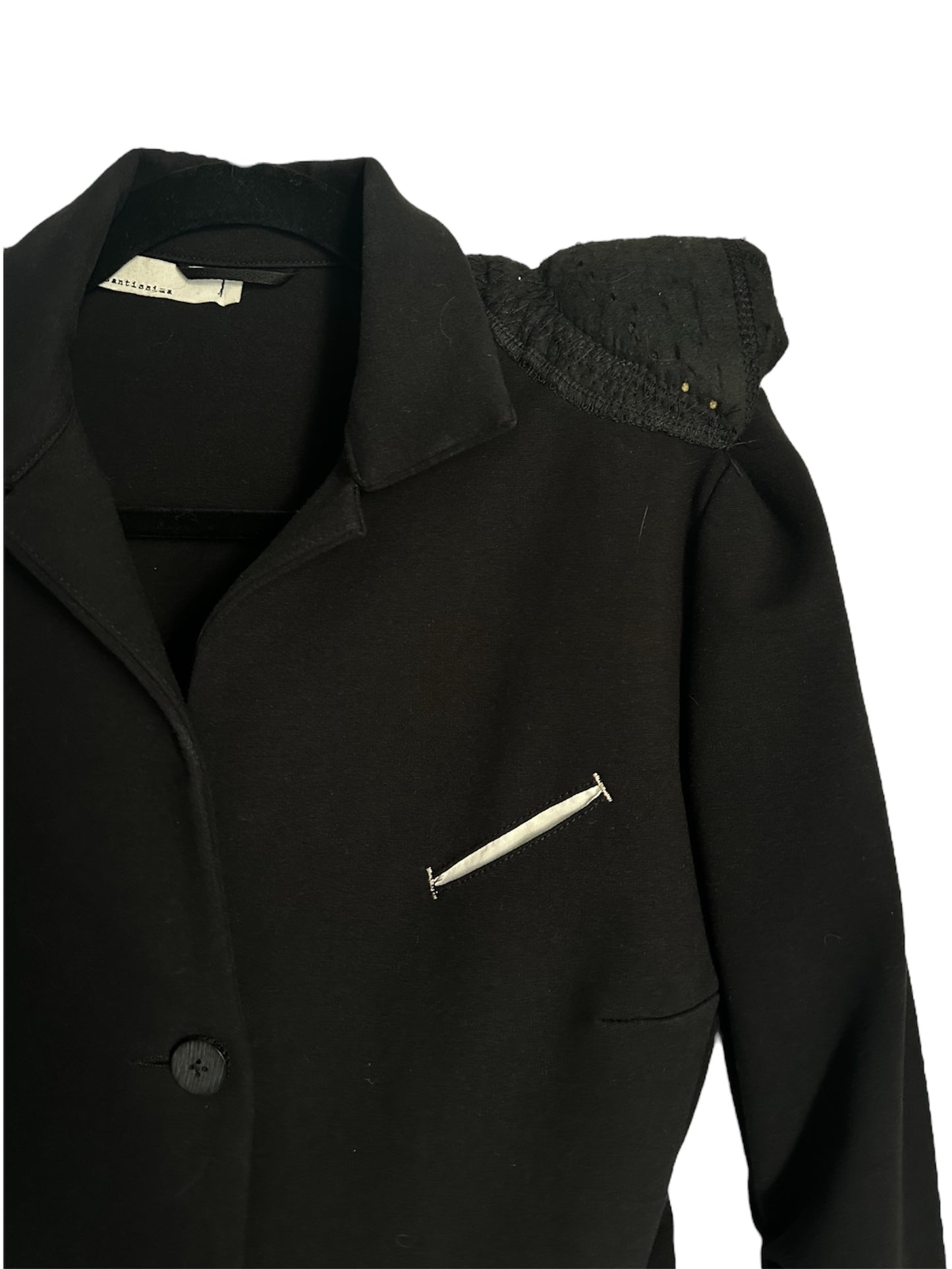 NOSTRA SANTISSIMA ANTI FASHION FITTED SHOULDER PADS JACKET