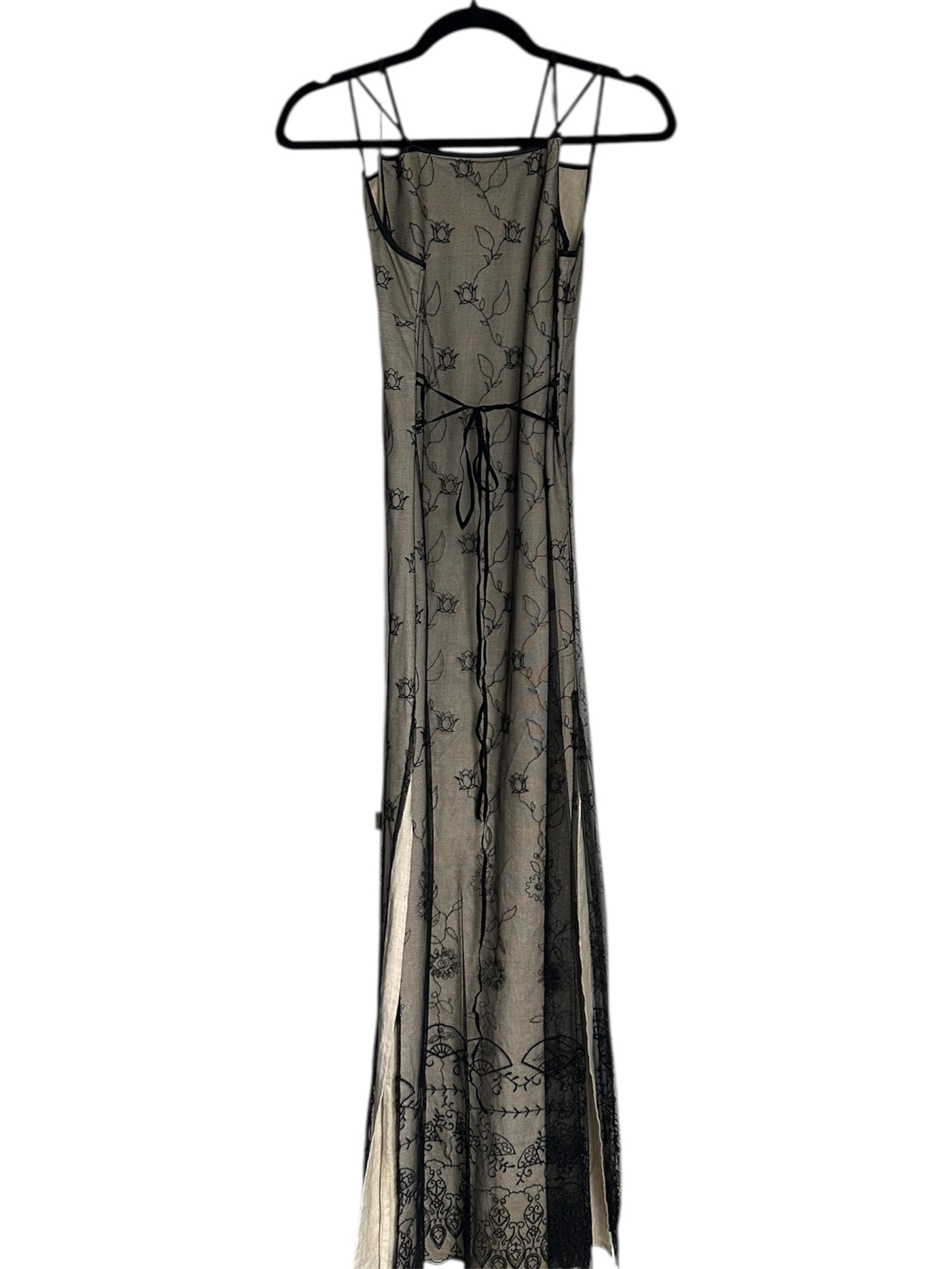 ZAPA LONG MESH AND LACE DRESS