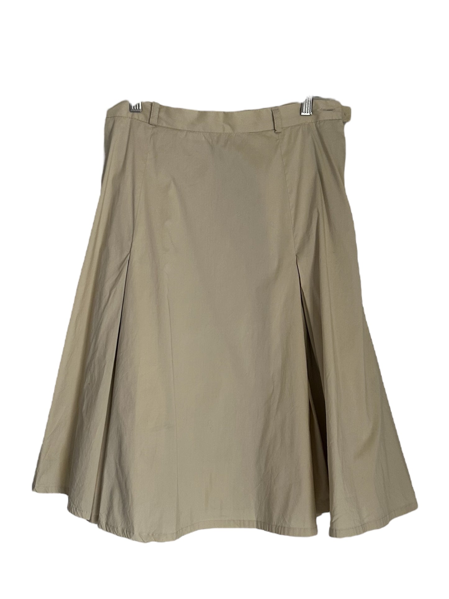 TARA JARMON MID LONG PLEATED SKIRT