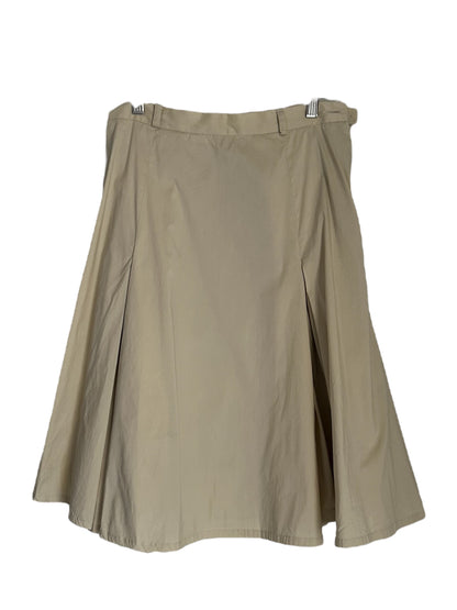 TARA JARMON MID LONG PLEATED SKIRT