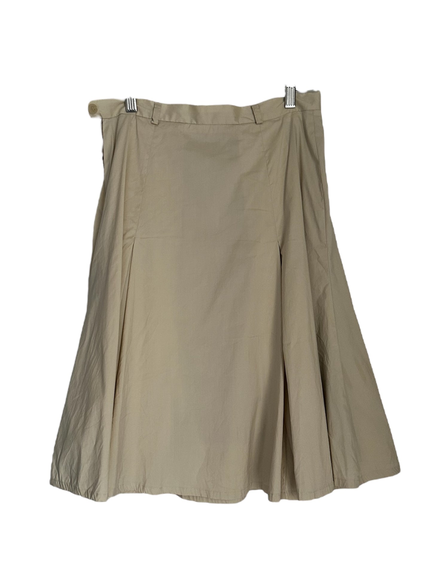 TARA JARMON MID LONG PLEATED SKIRT