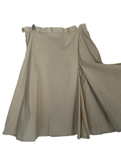 TARA JARMON MID LONG PLEATED SKIRT