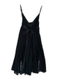 MICHIKO KOSHINO BLACK PLEATED FLUID DRESS