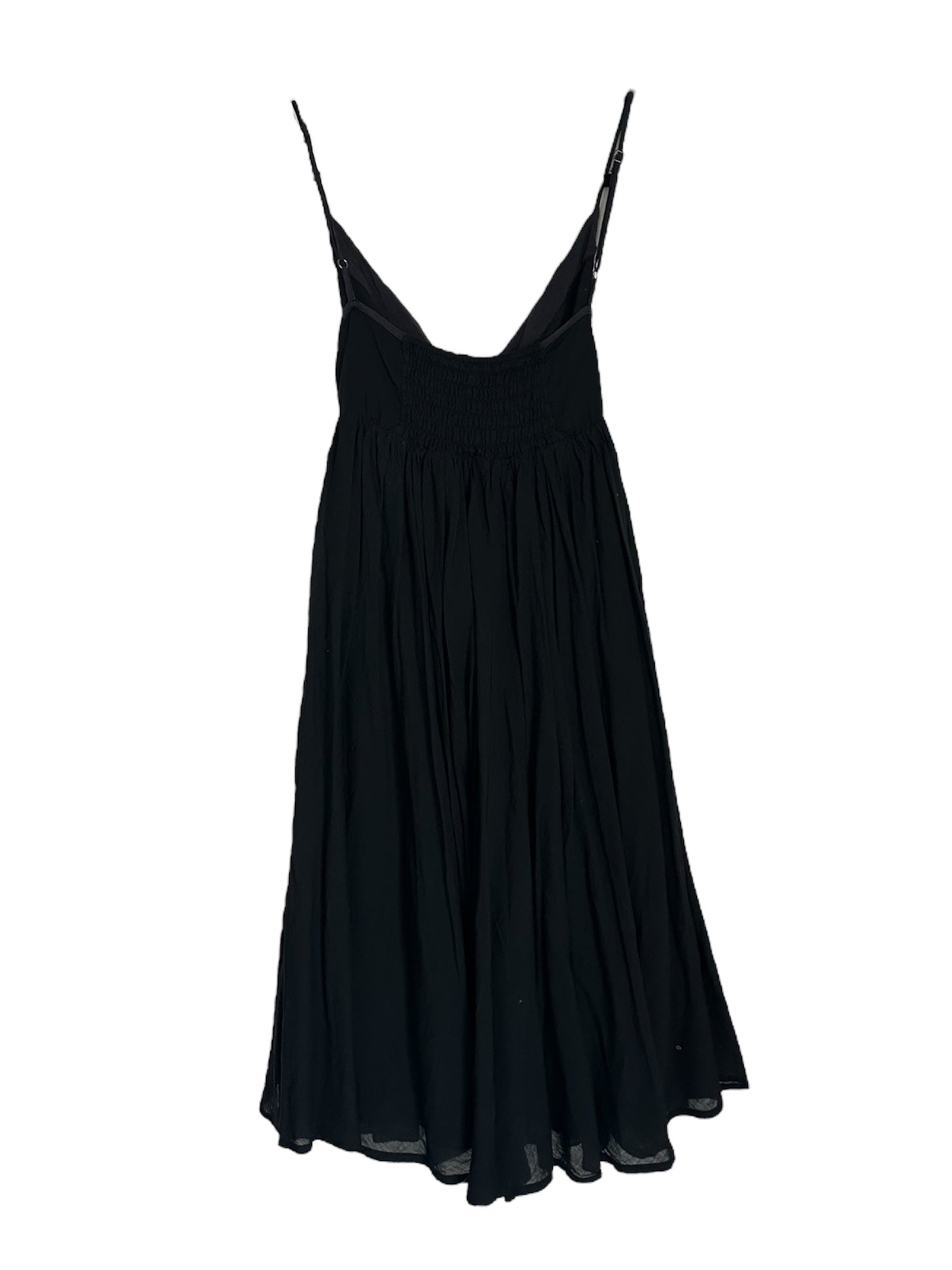MICHIKO KOSHINO BLACK PLEATED FLUID DRESS